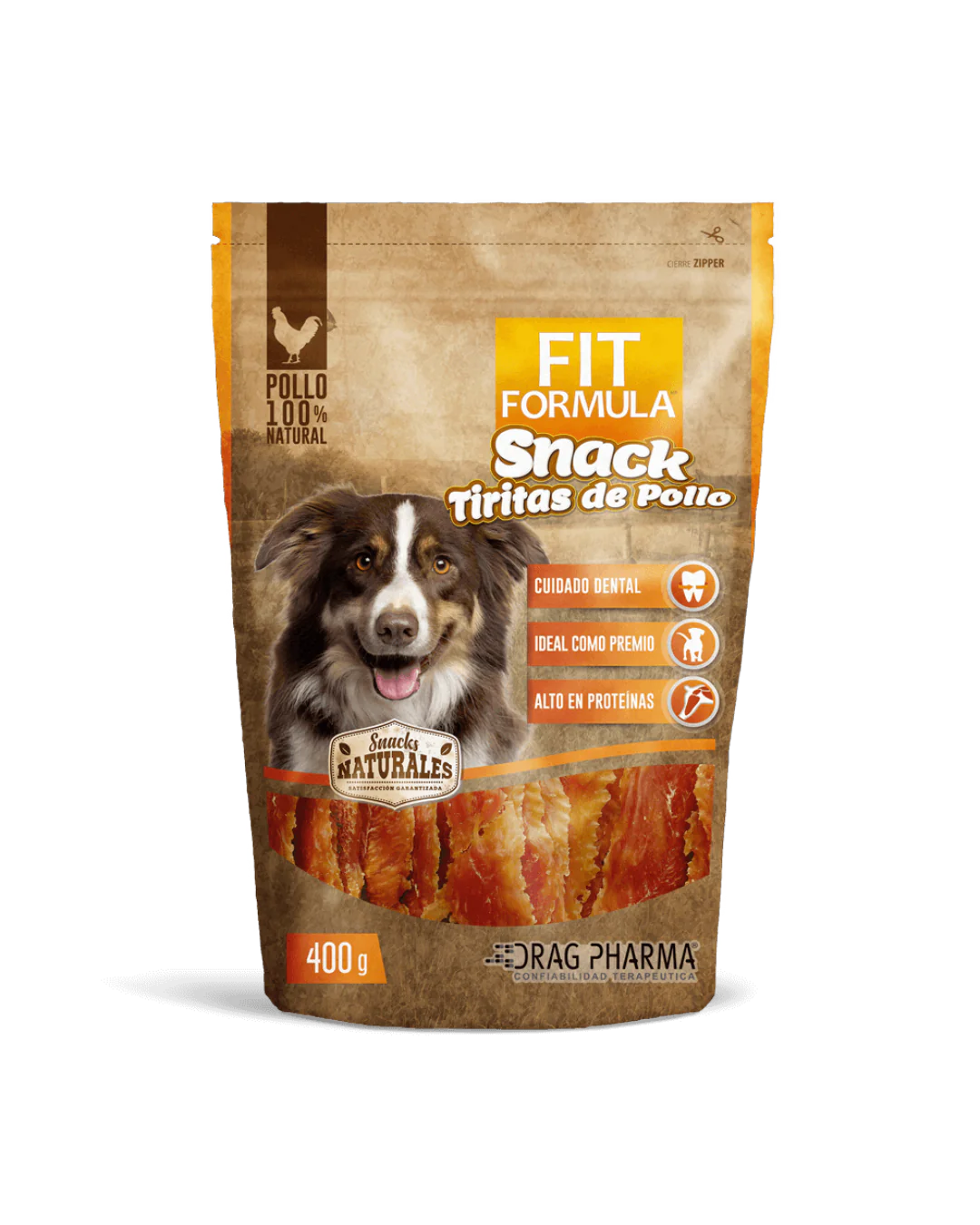 Fit Formula Snack Tiritas de Pollo 400 g – Premio Dental Natural para Perros